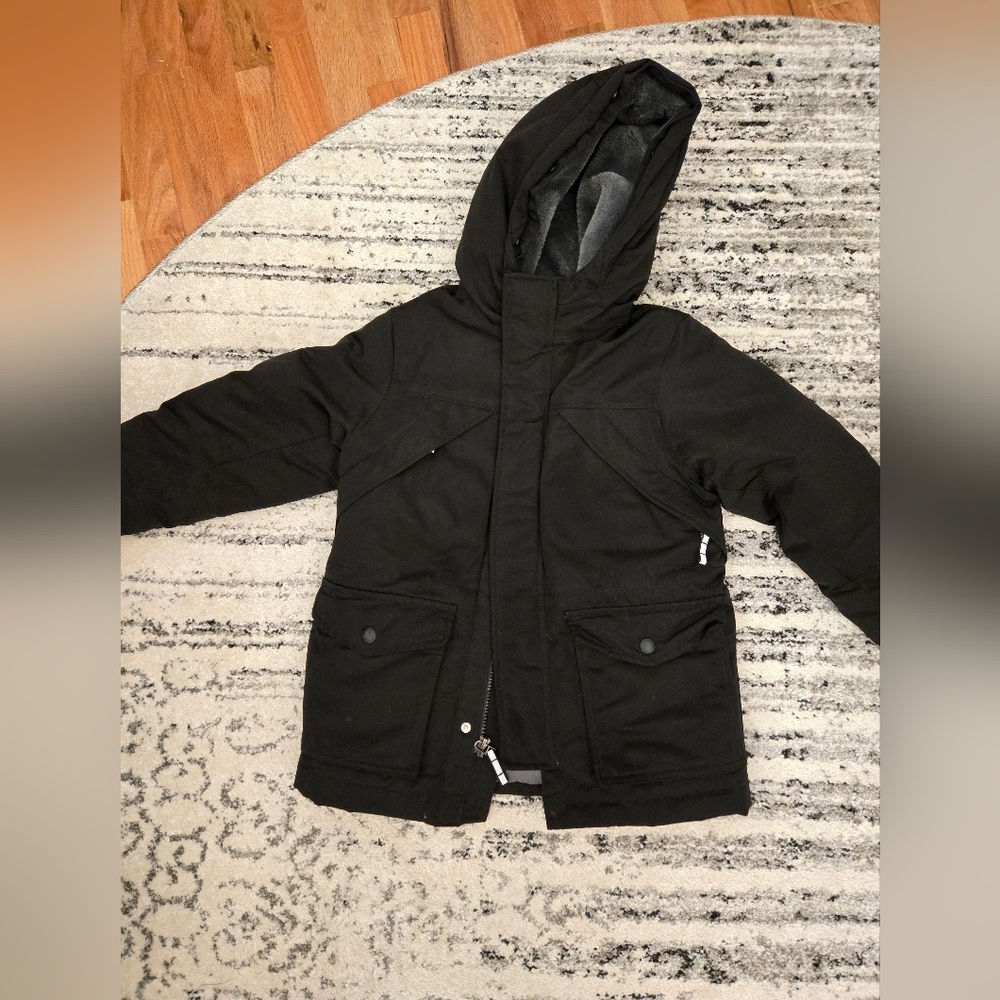 Gap kids black parka puffer coat